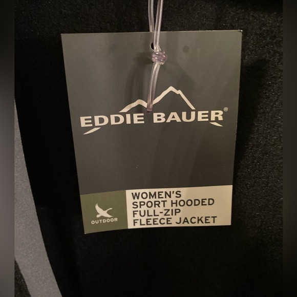 NWT Eddie Bauer Women’s Sports Hooded Full-Zip Fleece Jacket - Picture 3 of 8